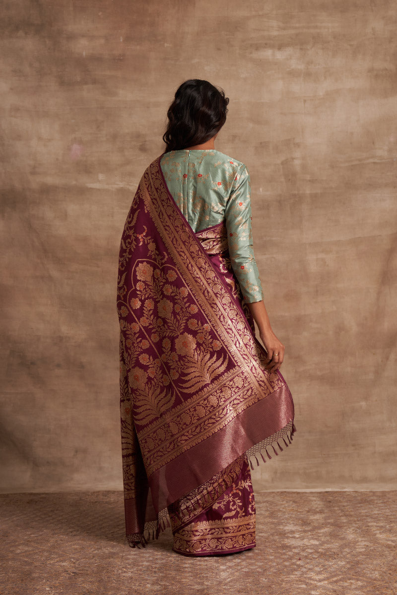 Sura Jangla Zari Pure Silk saree
