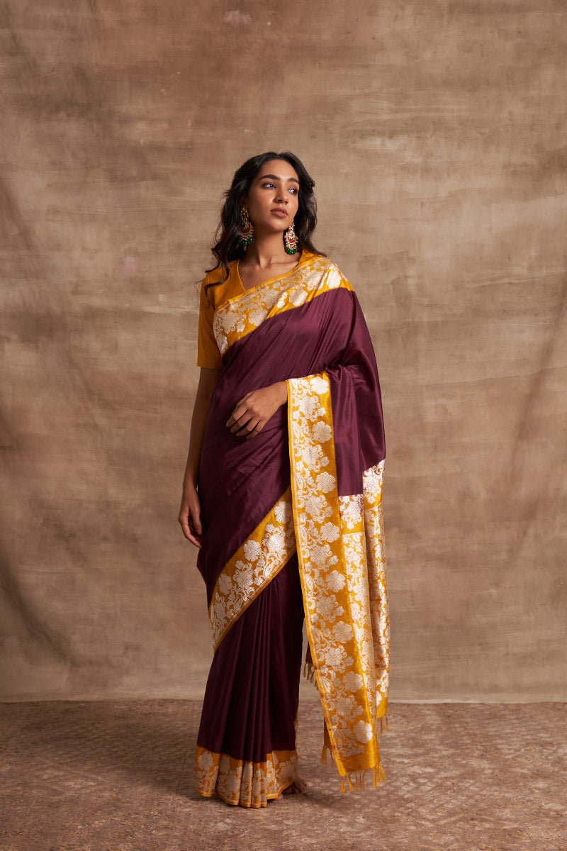 Jamuni Jangla Kadiyal Zari Pure Silk saree