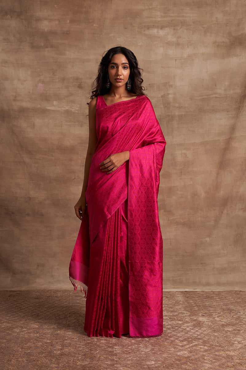 Self Jaal Pure Silk Benarasi Handloon saree