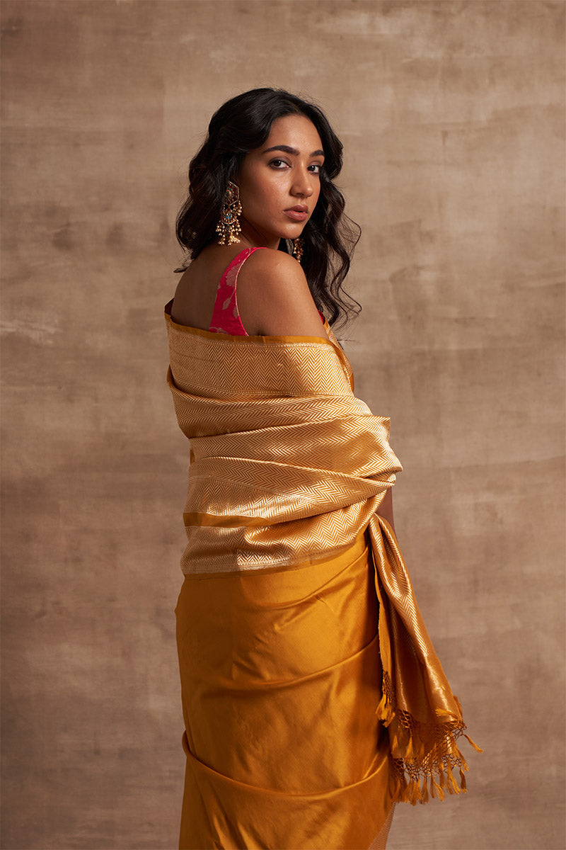 Geometric Zari Pure Silk saree
