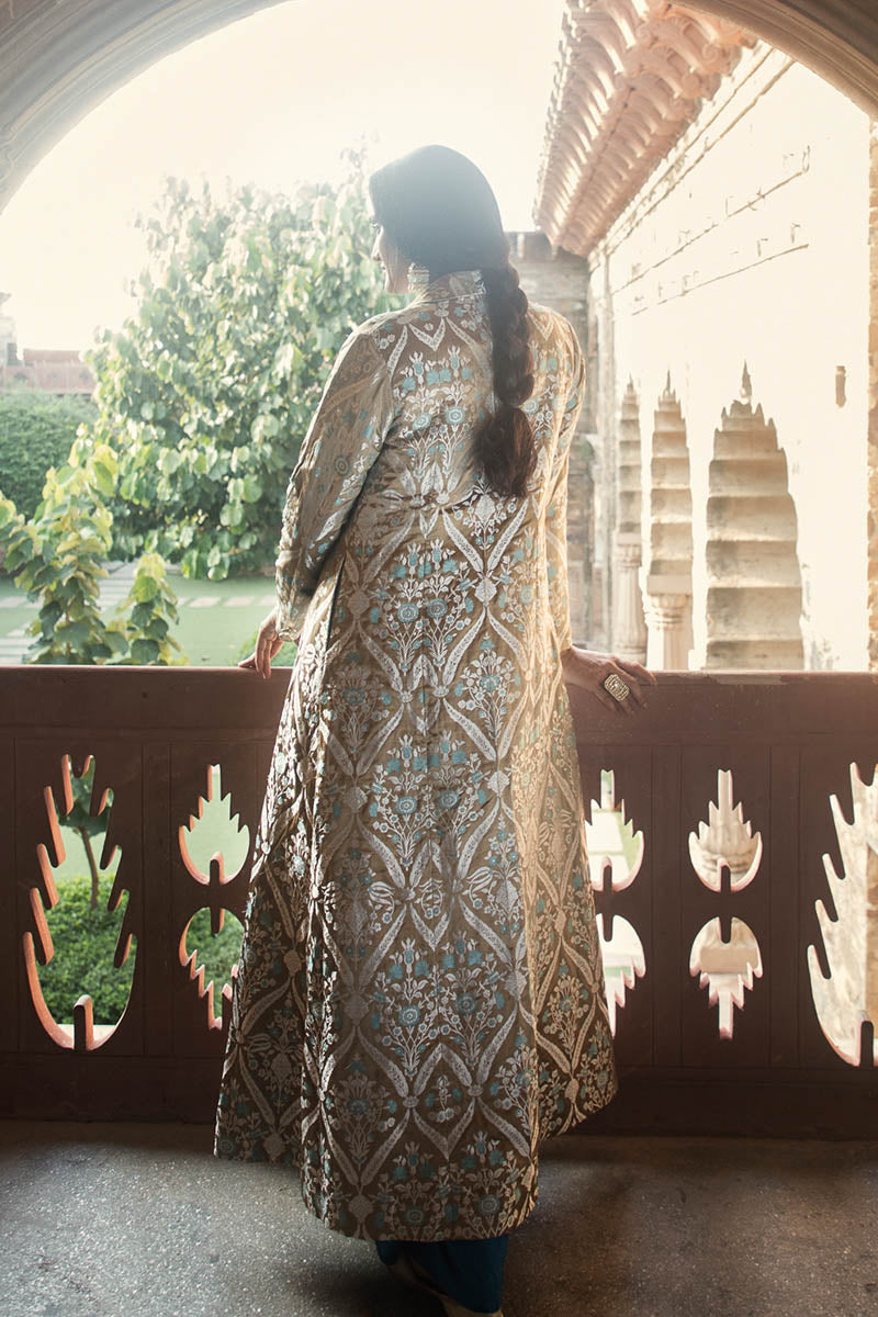 Brocade Zari Satin Benarasi Handloom Jacket