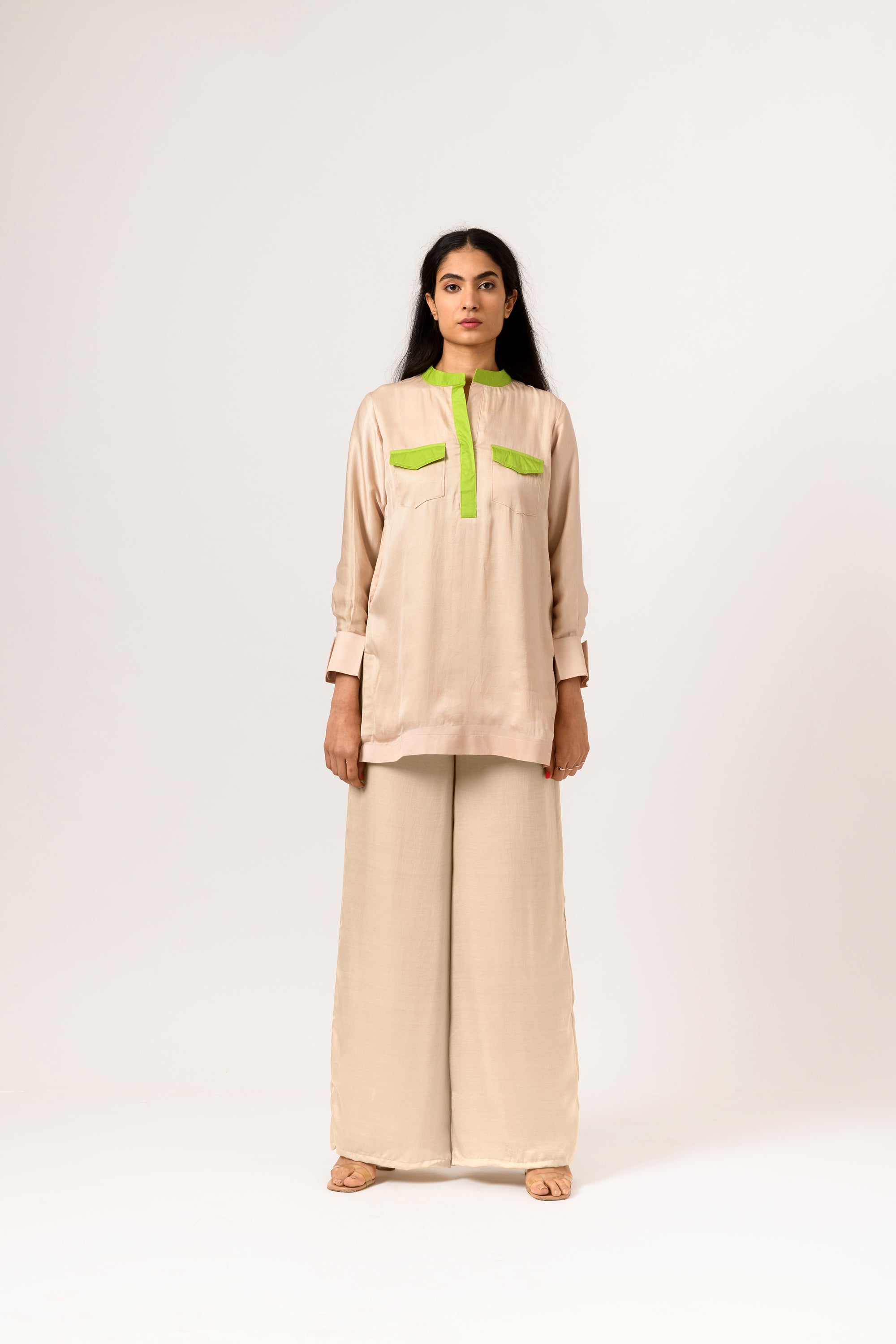 green full sleeve blouse
