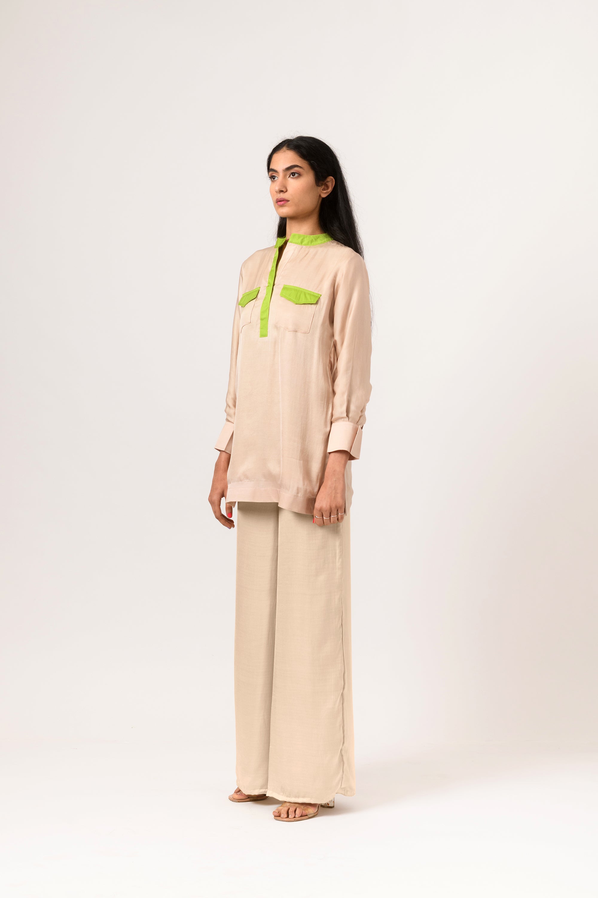green full sleeve blouse