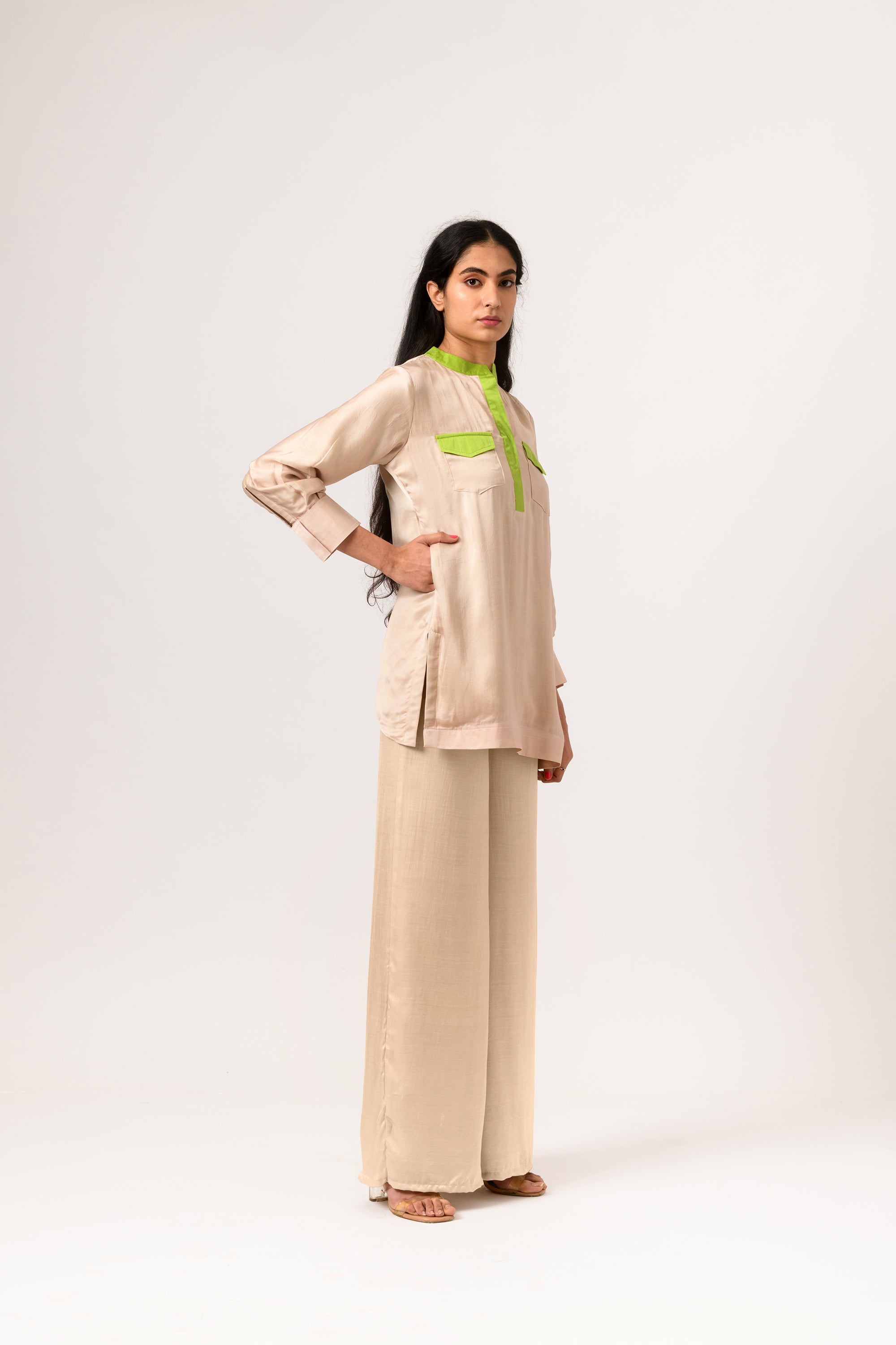 green full sleeve blouse