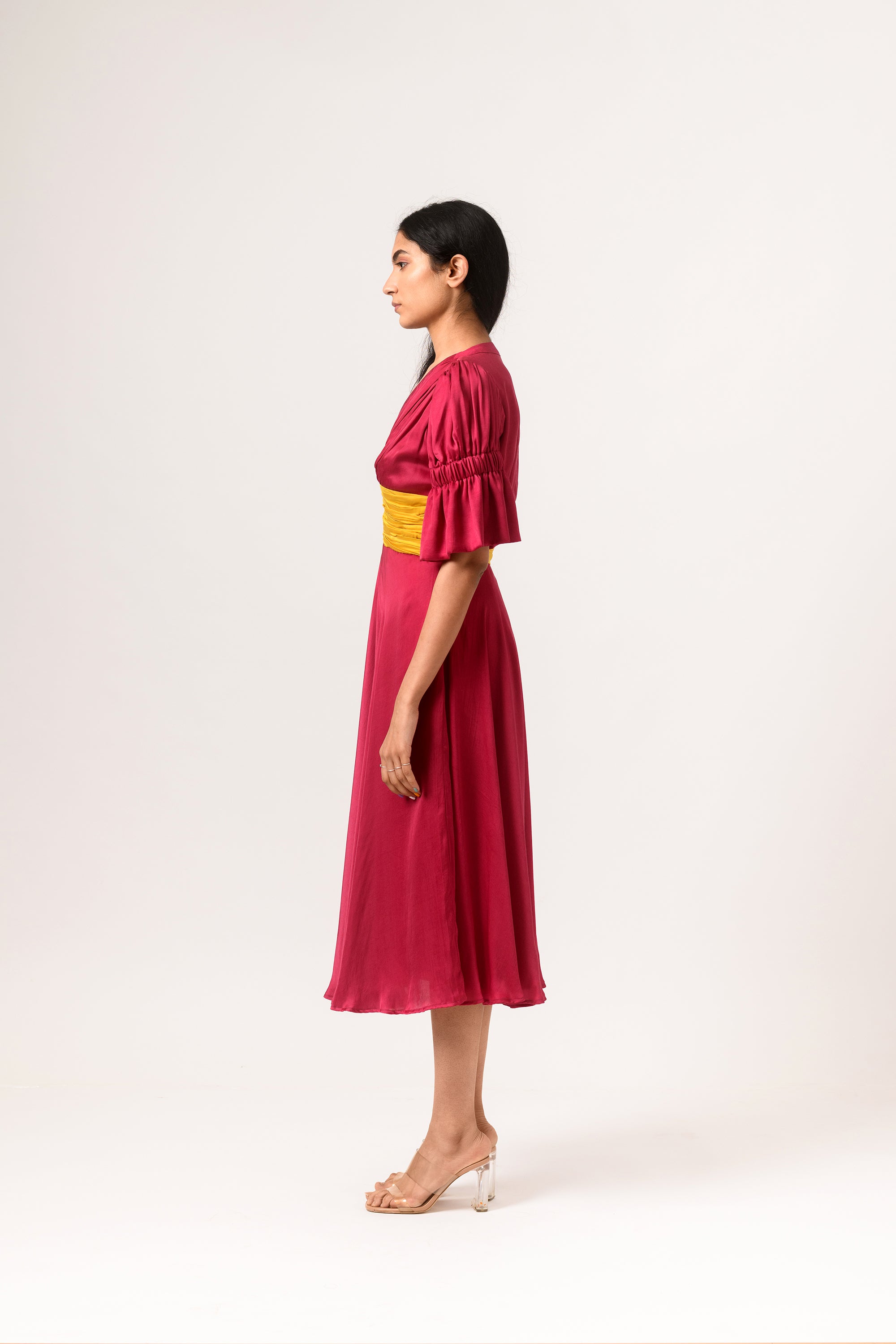 rouching dress