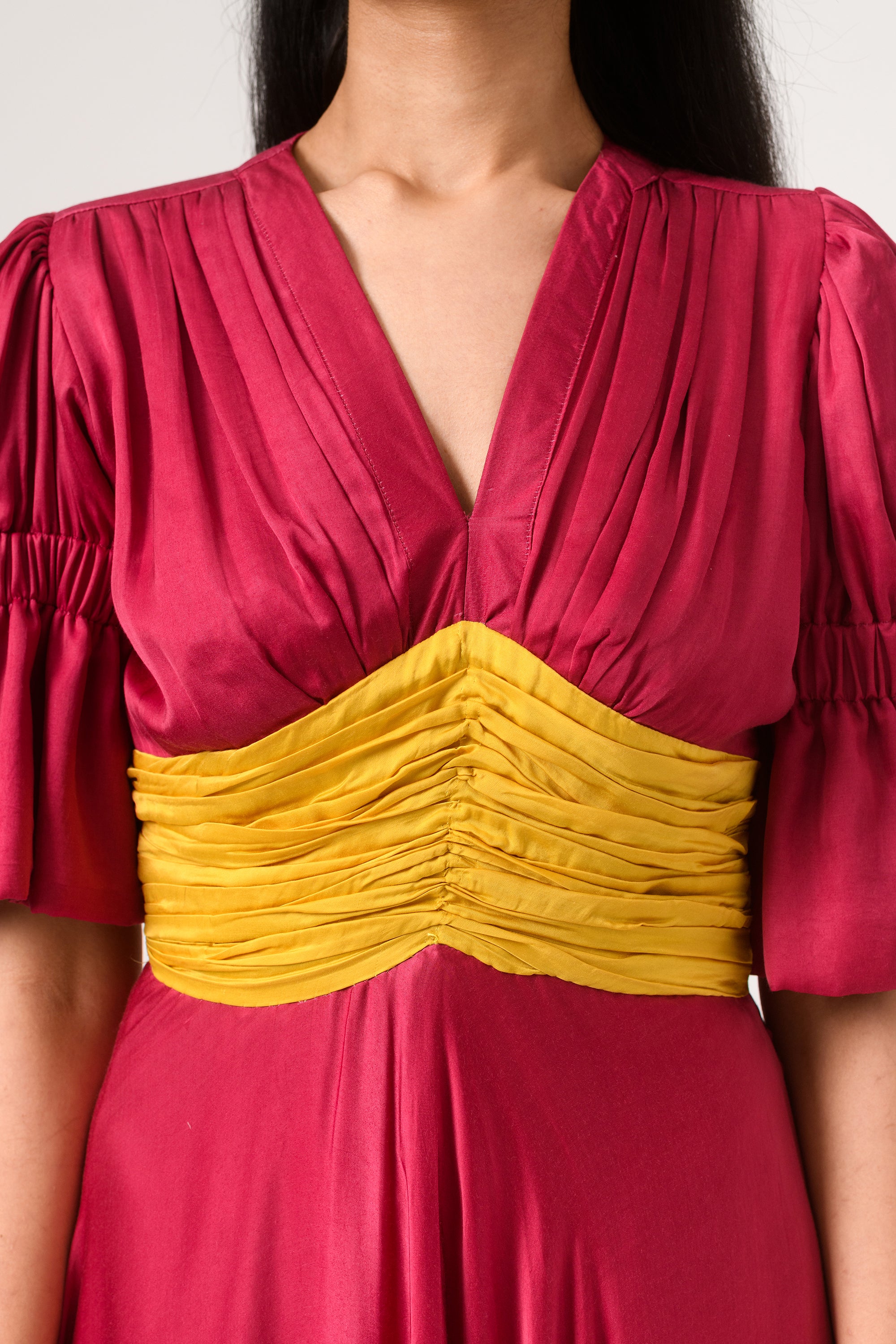 rouching dress