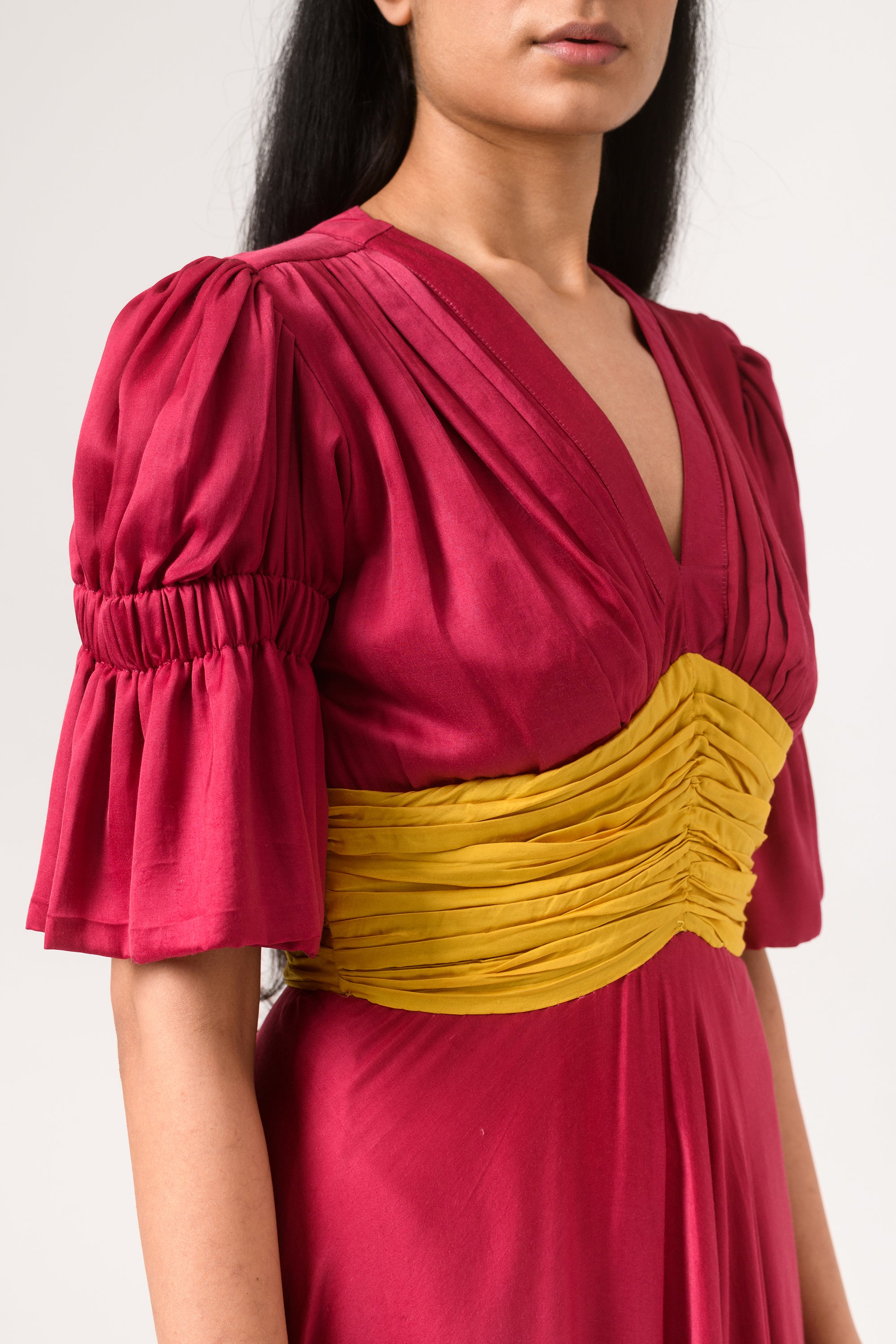 rouching dress