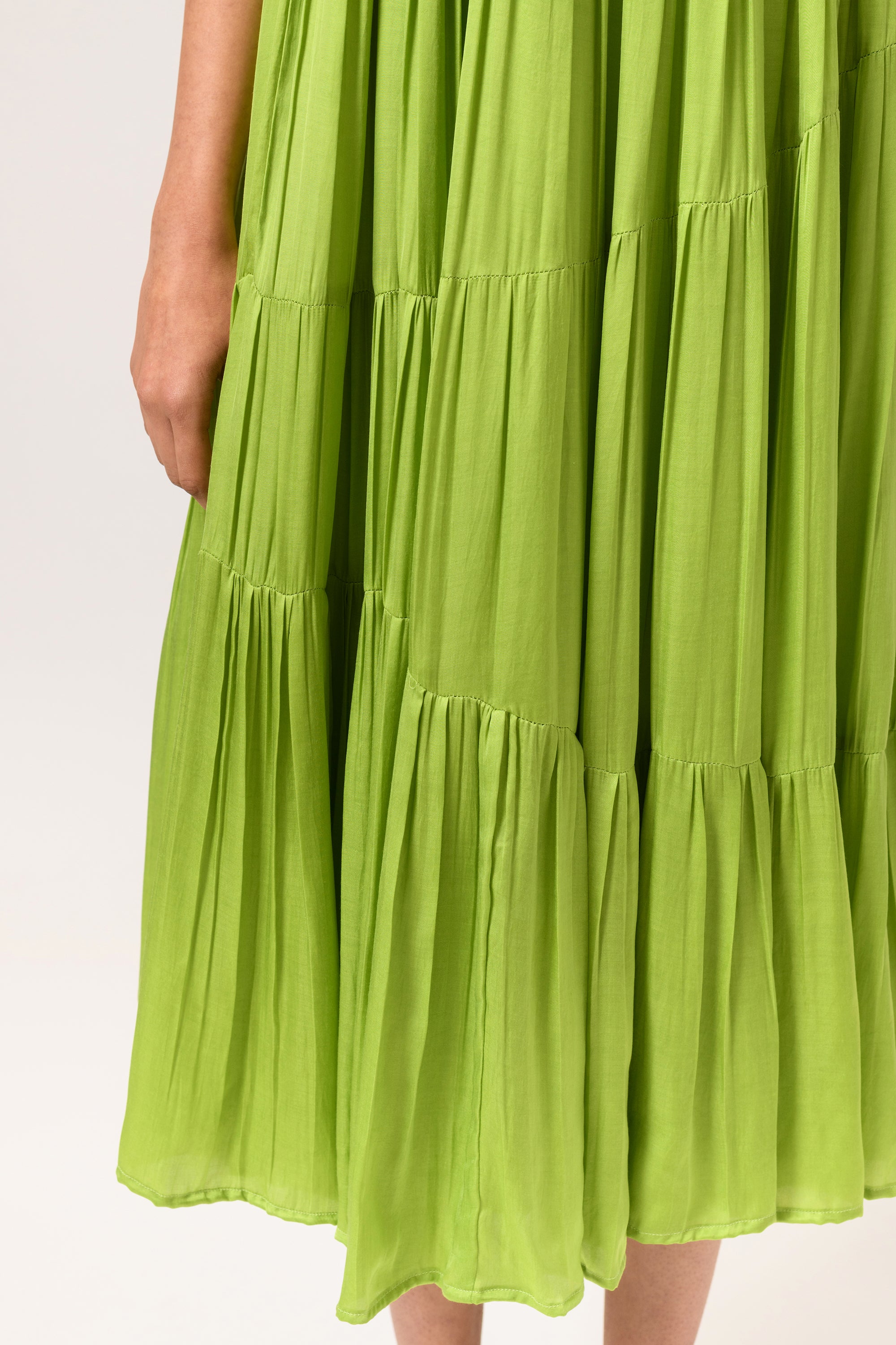 asymmetrical gather dress