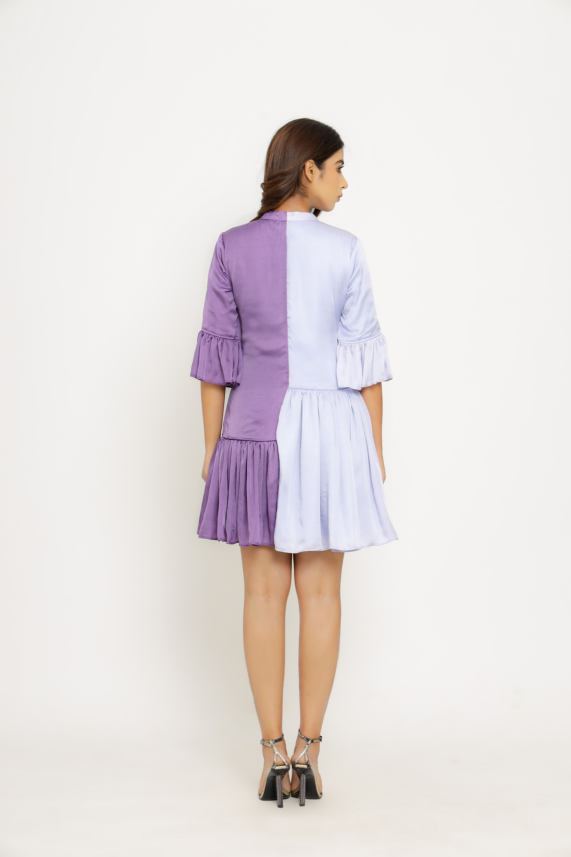 purple half dress