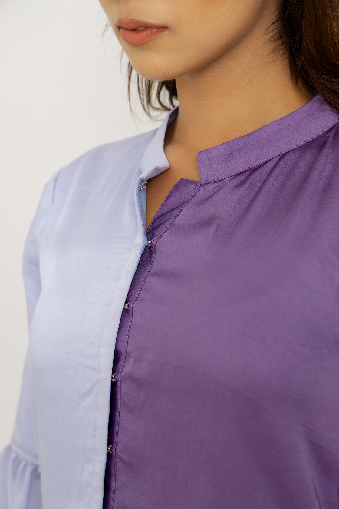 purple half dress