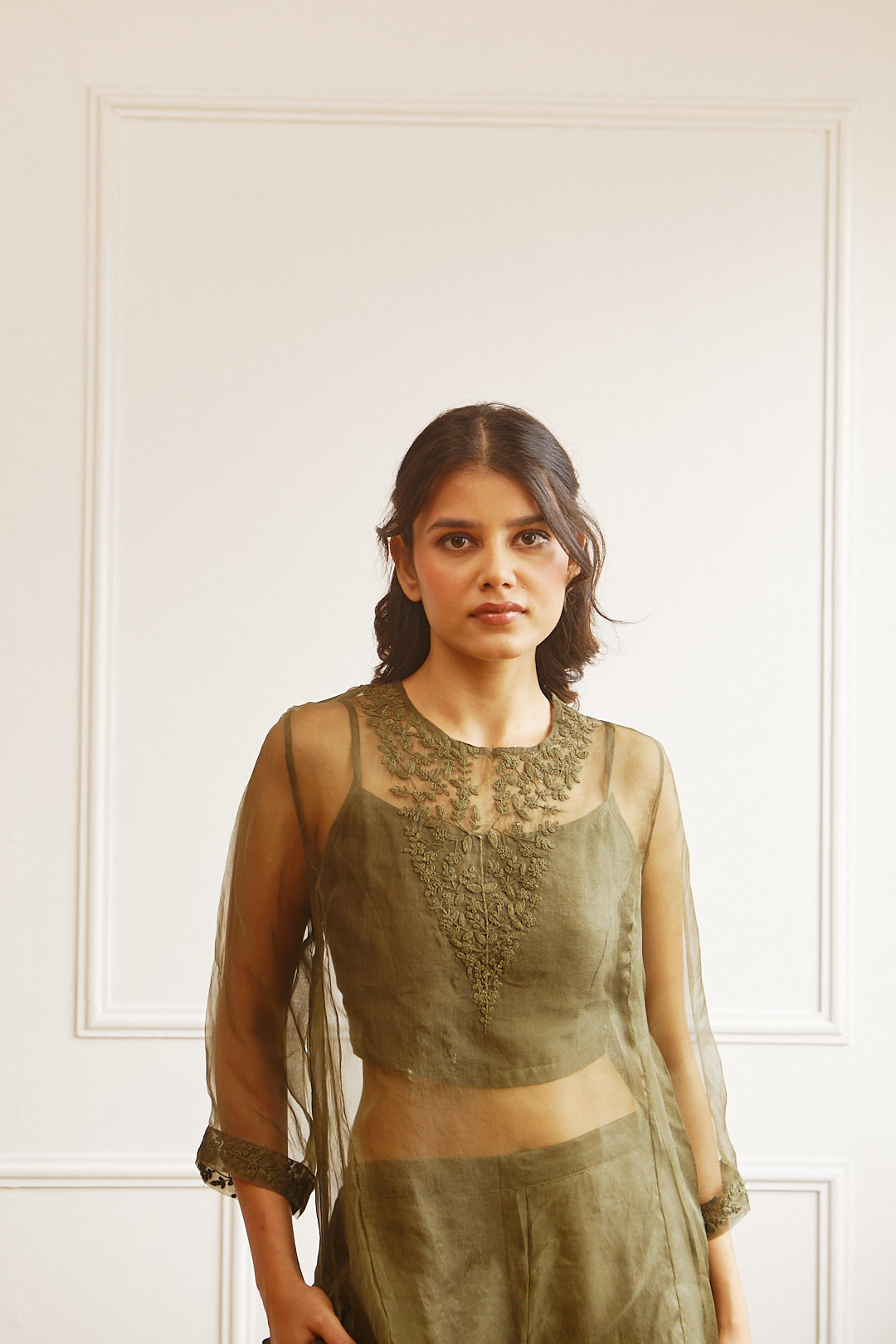 ORGANZA SILK TUNIC SET