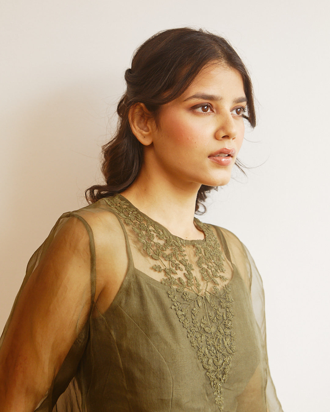 ORGANZA SILK TUNIC SET