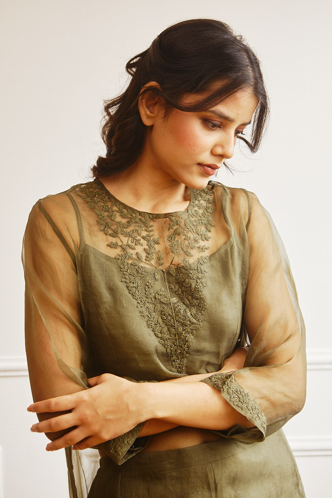 ORGANZA SILK TUNIC SET