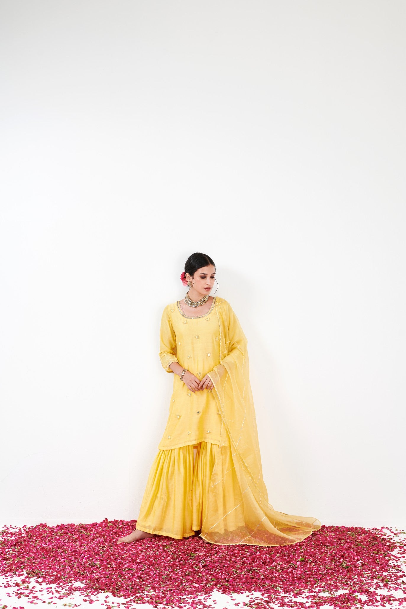 Kalki Yellow Sharara Set