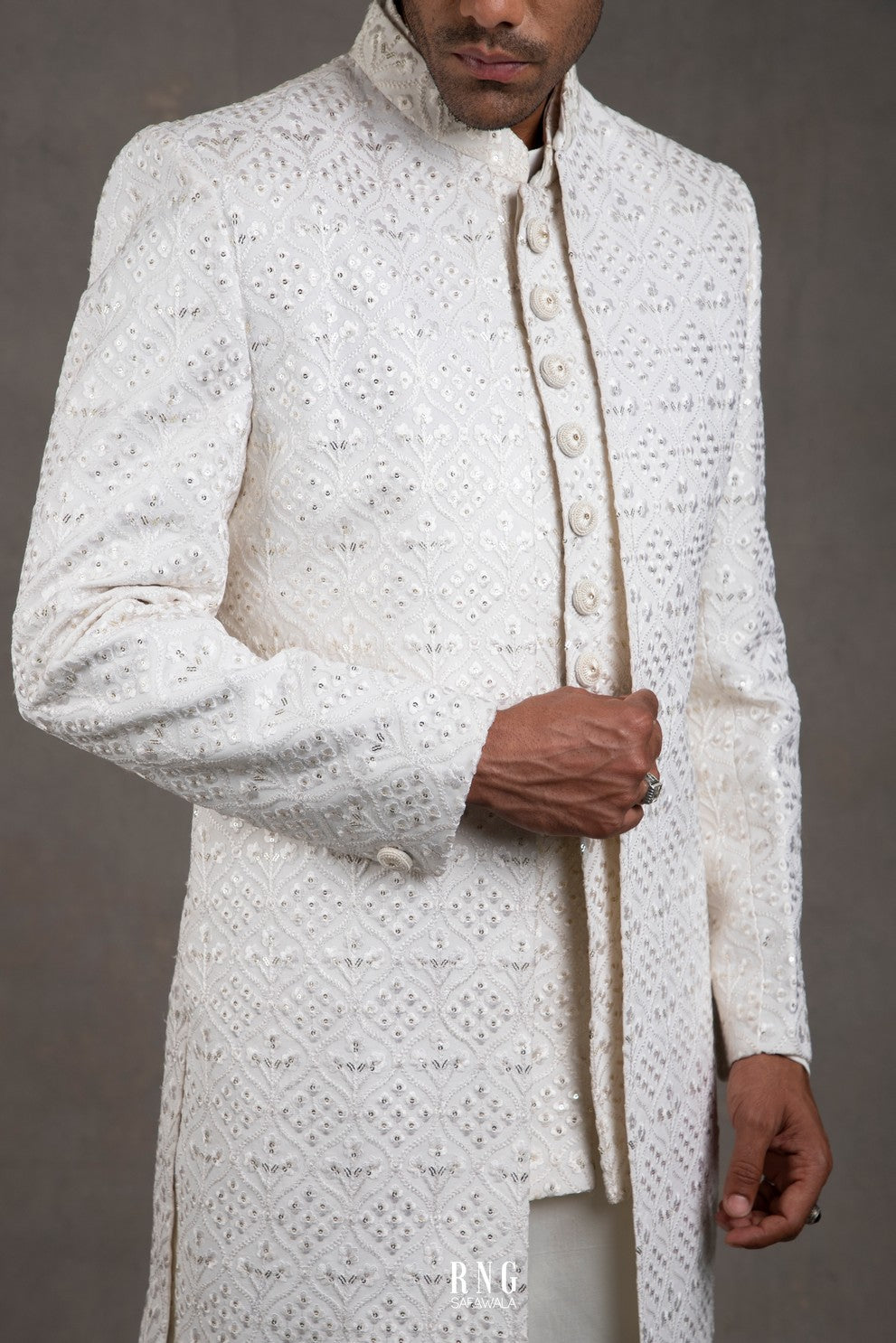 white indo western