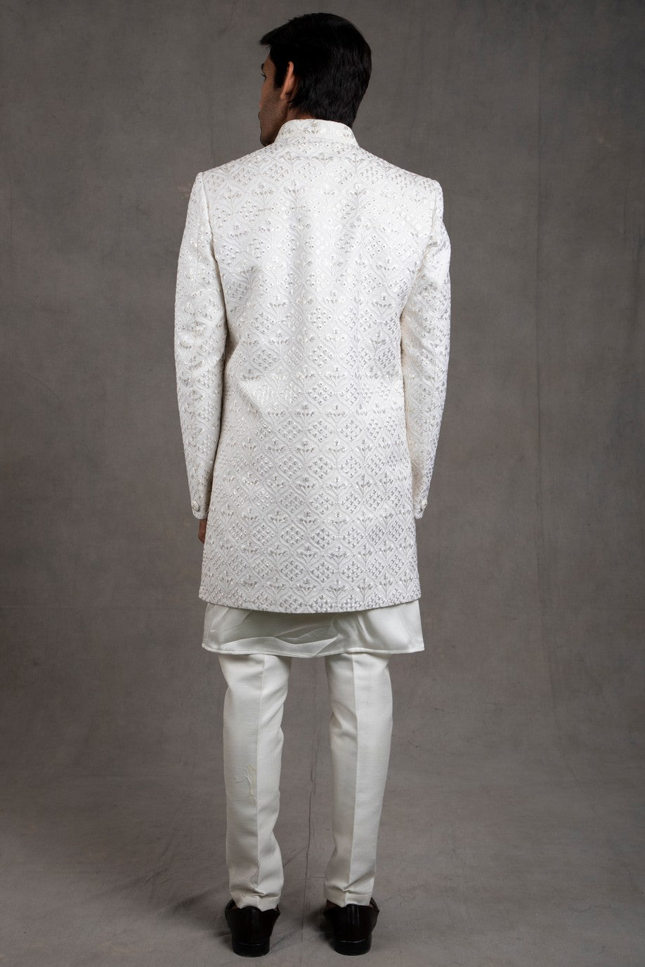 white indo western