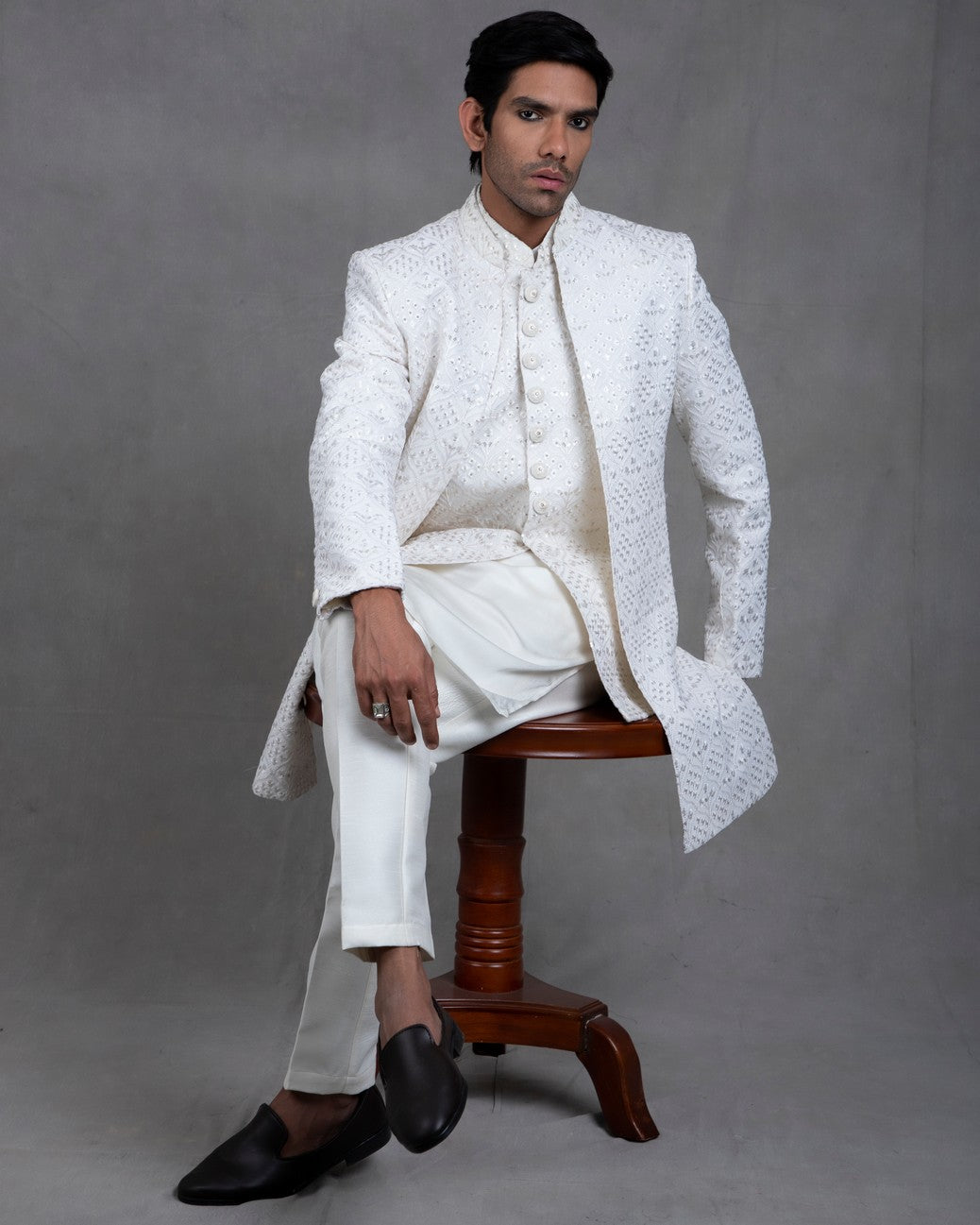 white indo western
