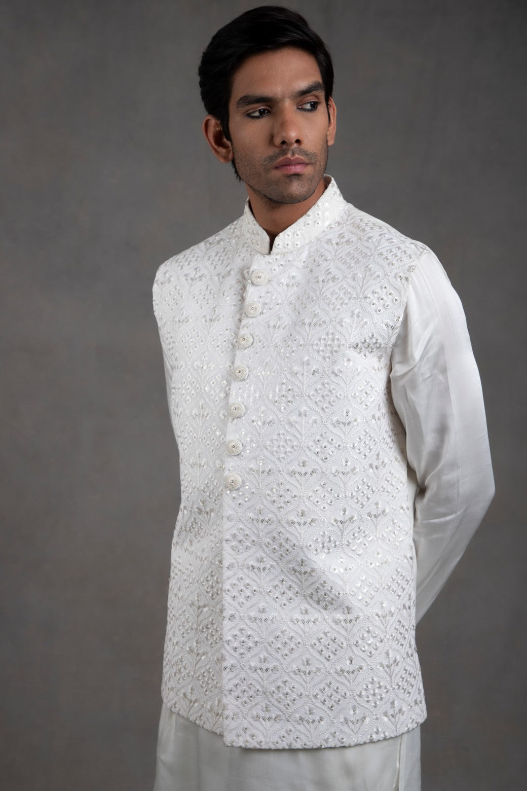 white indo western