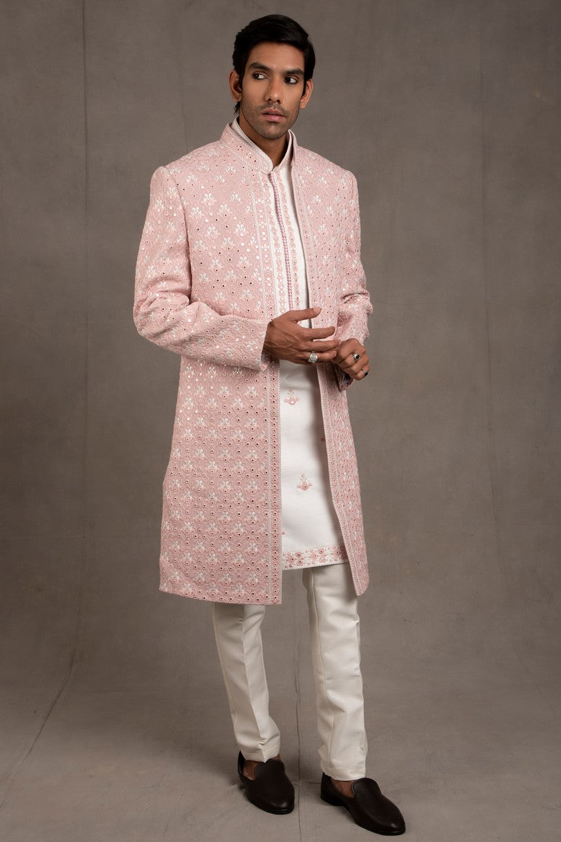 embroidered indo western dress