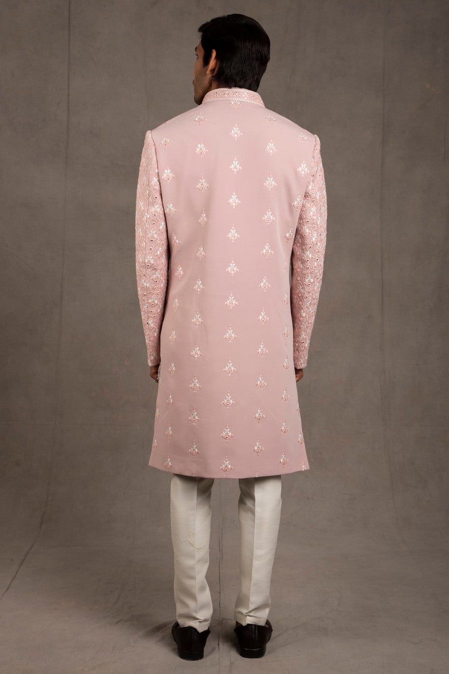 embroidered indo western dress