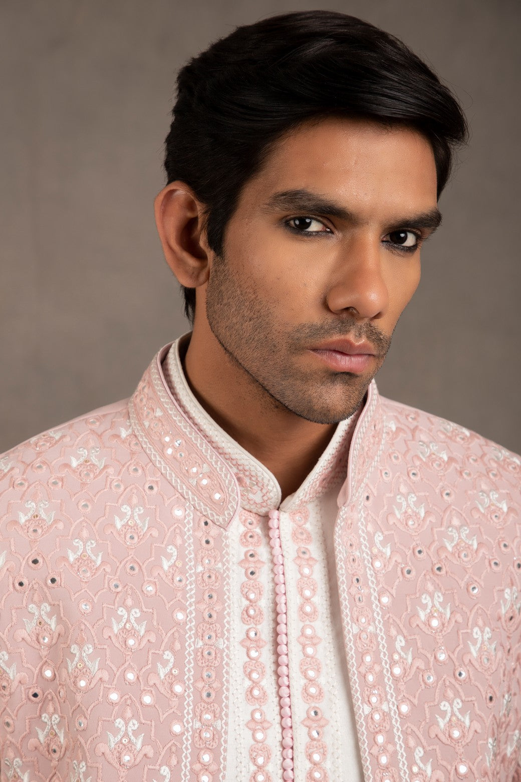 embroidered indo western dress