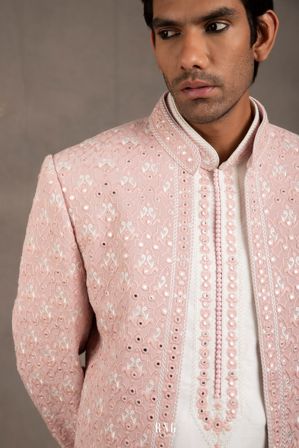embroidered indo western dress