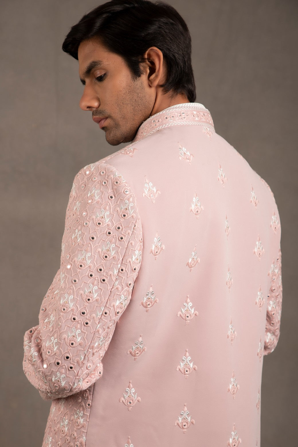 embroidered indo western dress