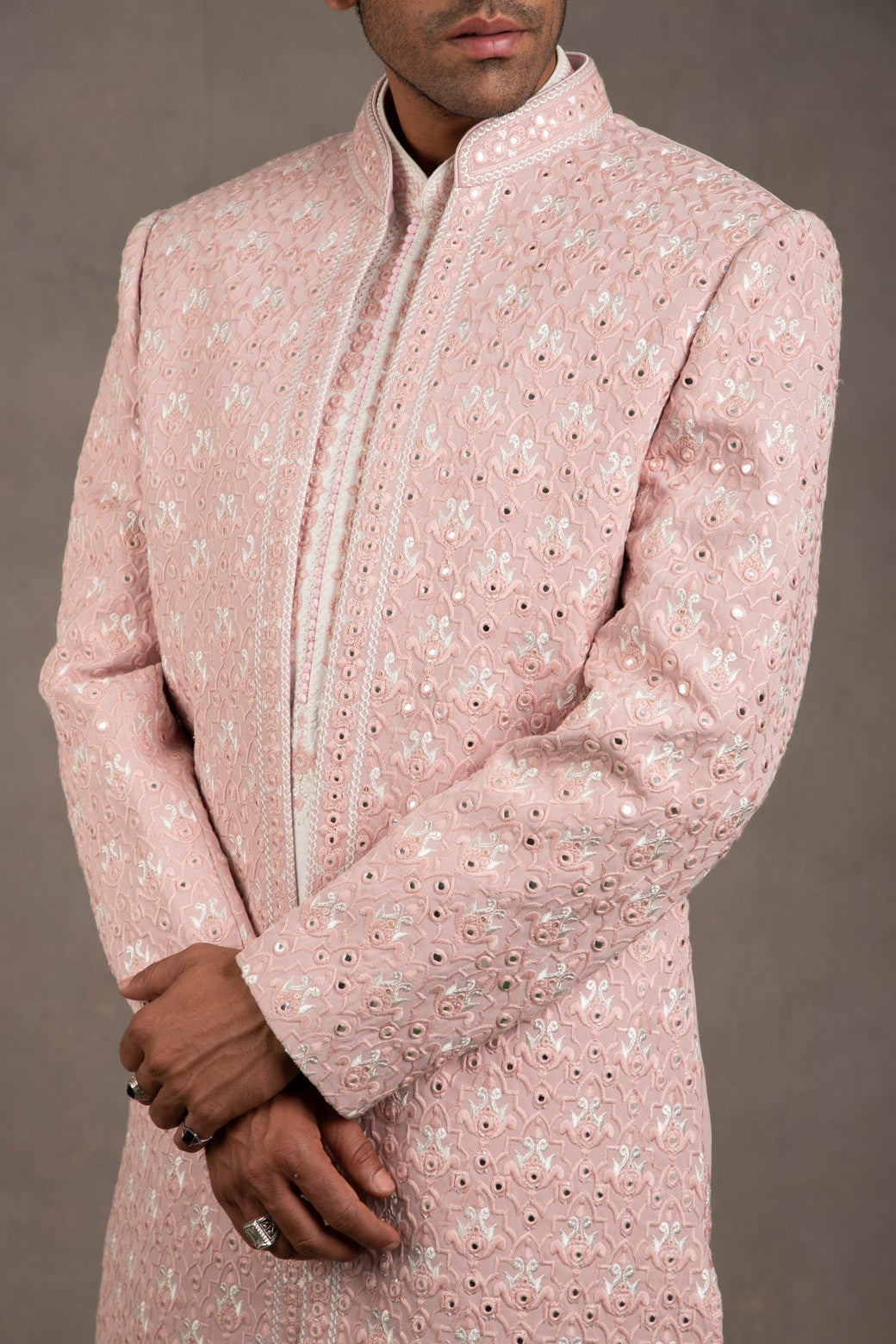 embroidered indo western dress
