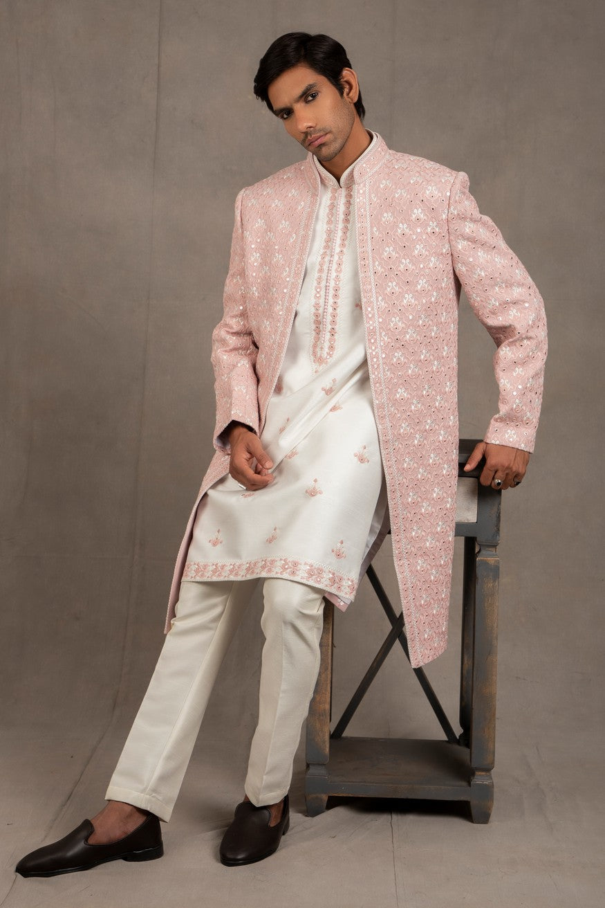 embroidered indo western dress
