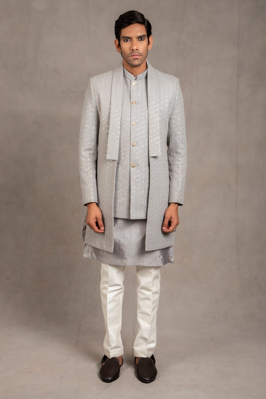 grey indo western