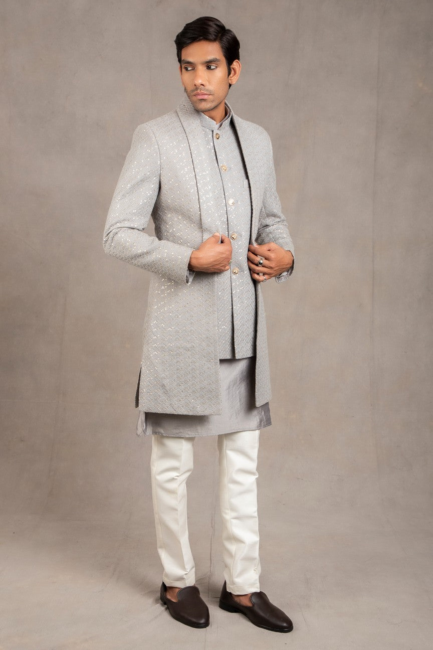 grey indo western