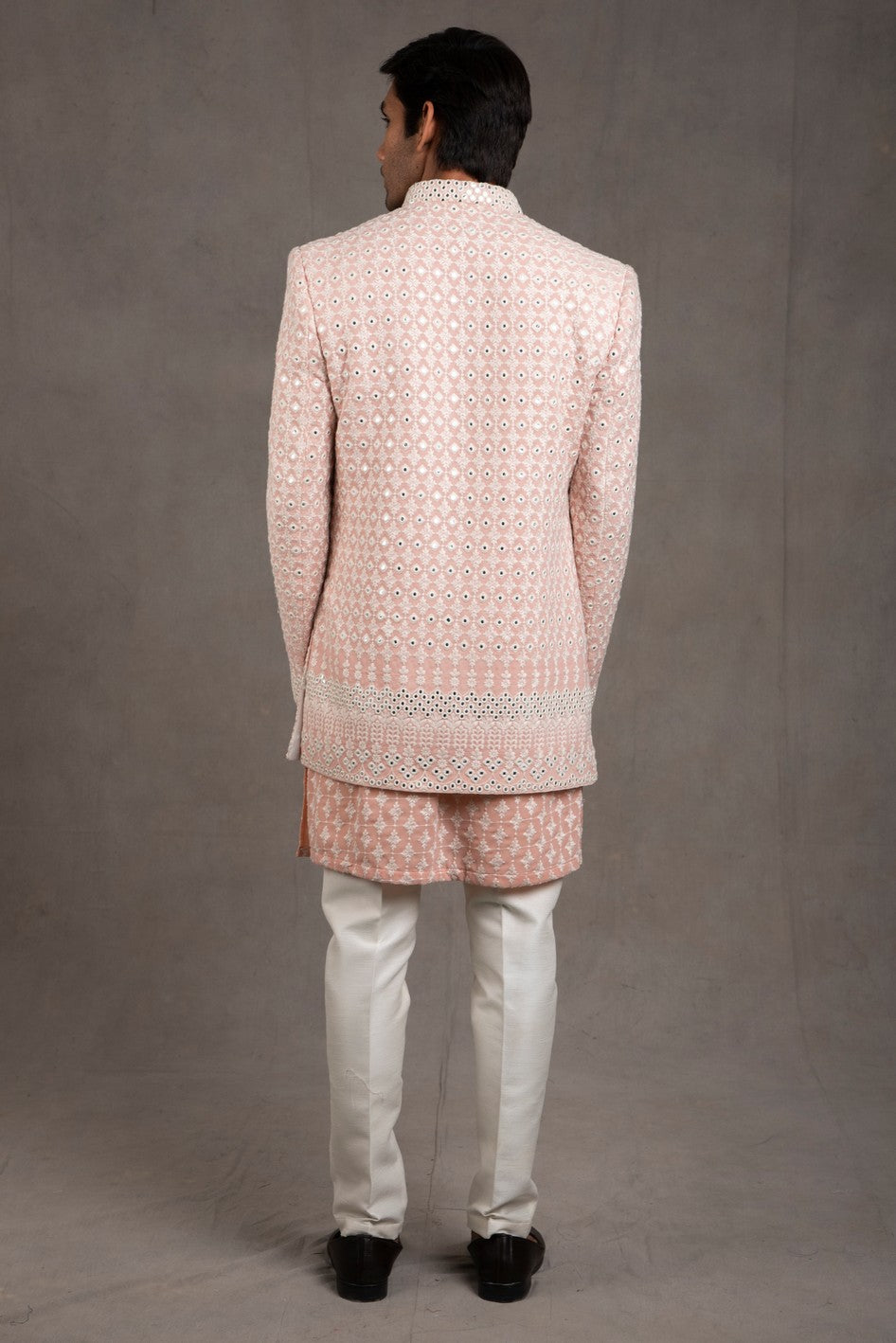 pink indo western