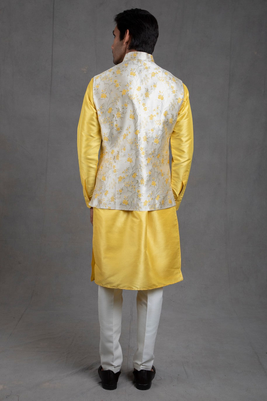 printed kurta pajama with jacket