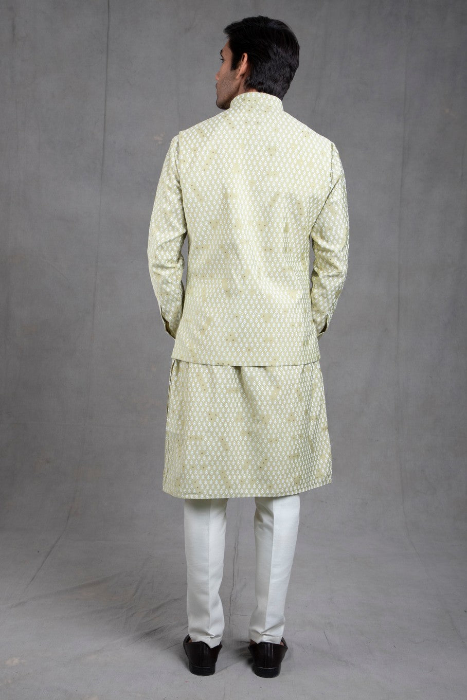 printed kurta with jacket