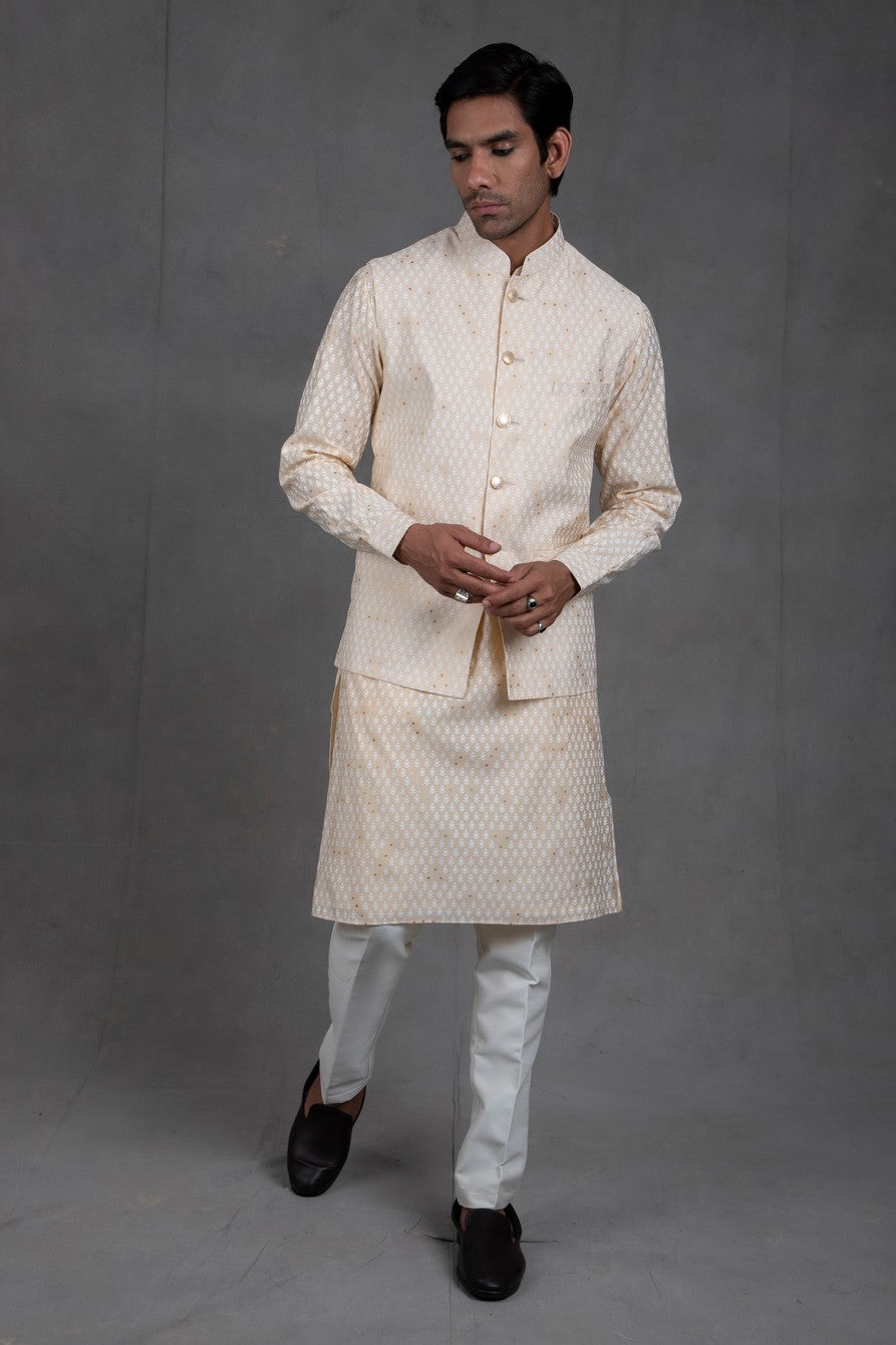 printed jacket for kurta