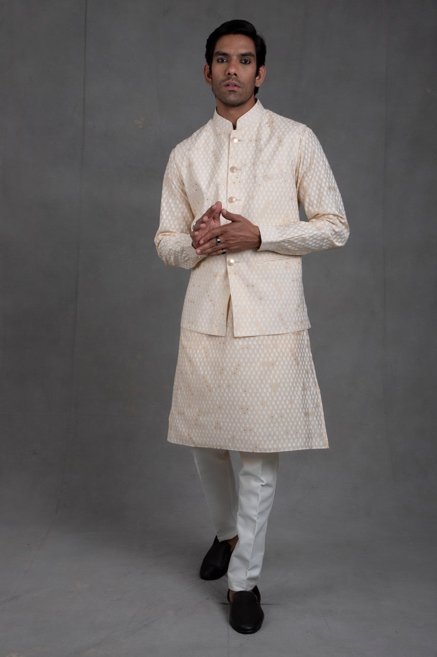 printed jacket for kurta