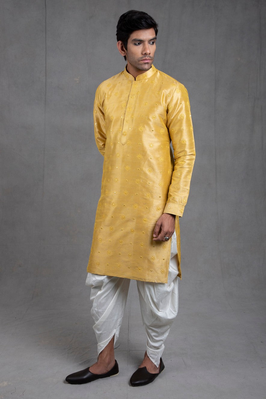 mirror embroidered kurta