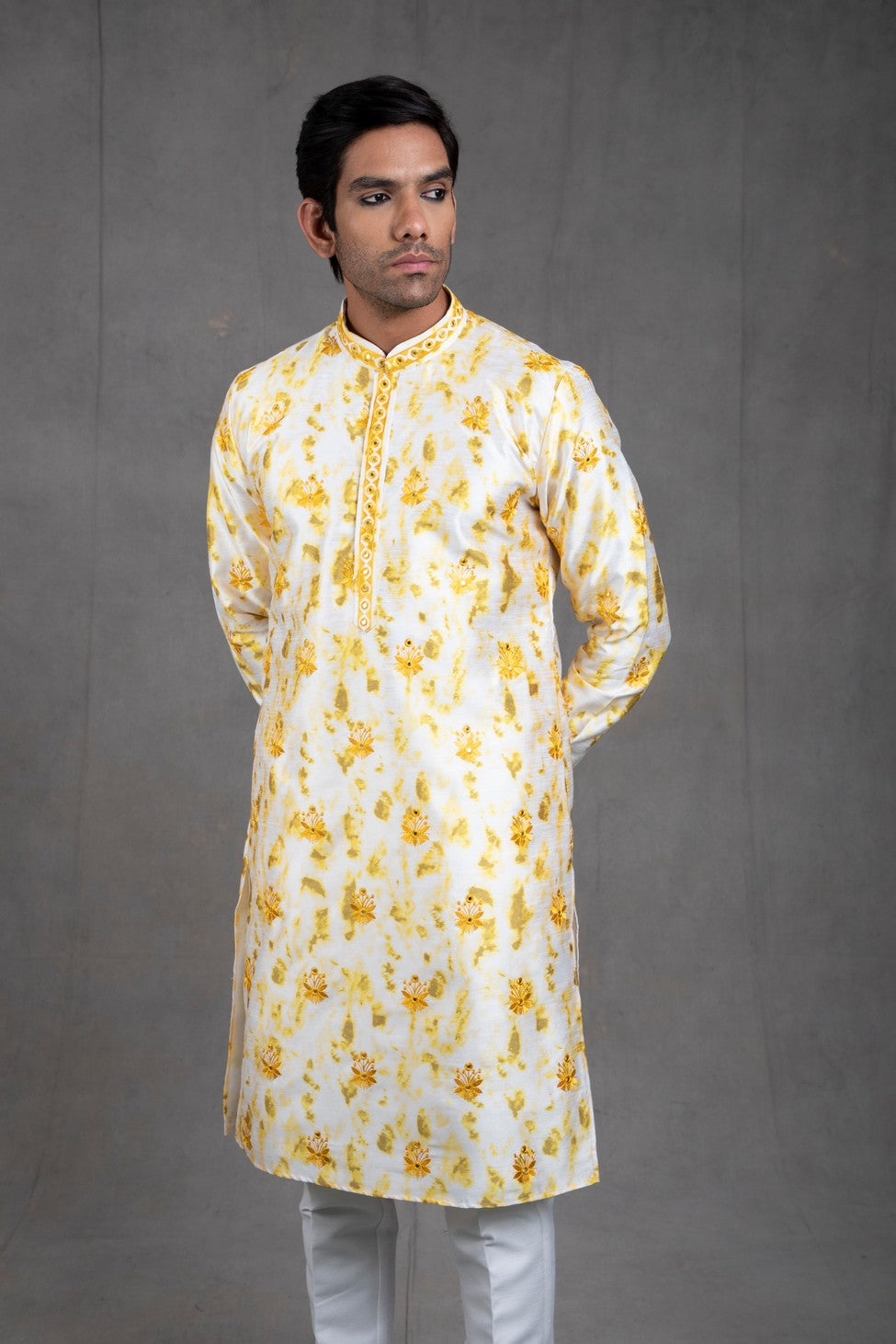 men's kurta and churidar set