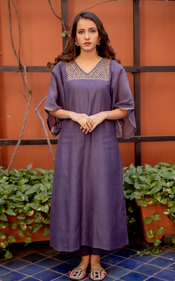 kaftan dress with dupatta