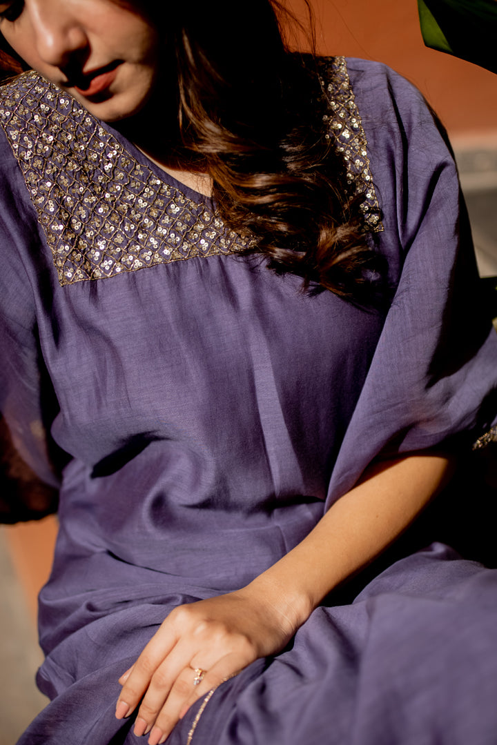 kaftan dress with dupatta