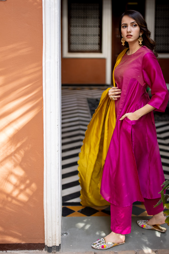 kurta with trouser and dupatta