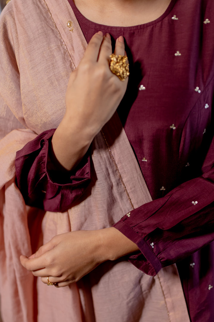 anarkali with dupatta set