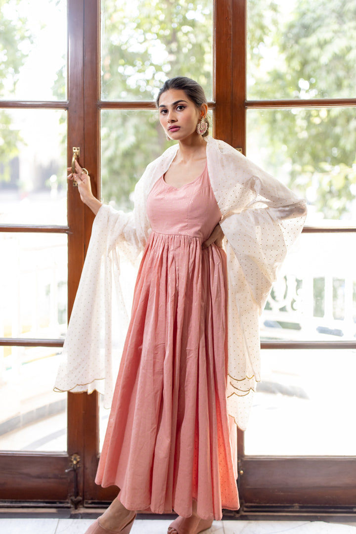 anarkali with dupatta set