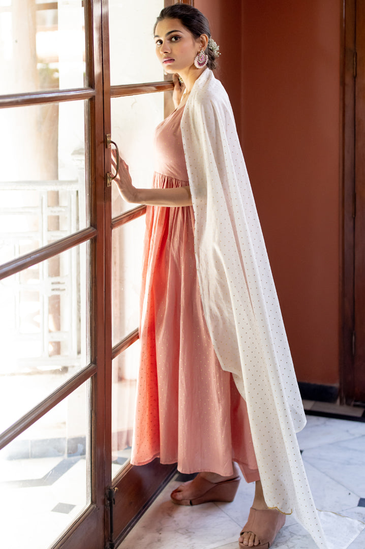 anarkali with dupatta set
