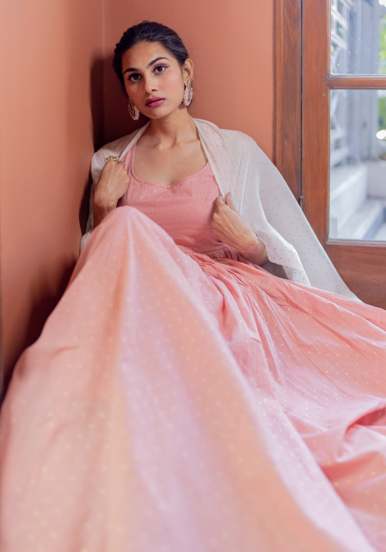anarkali with dupatta set