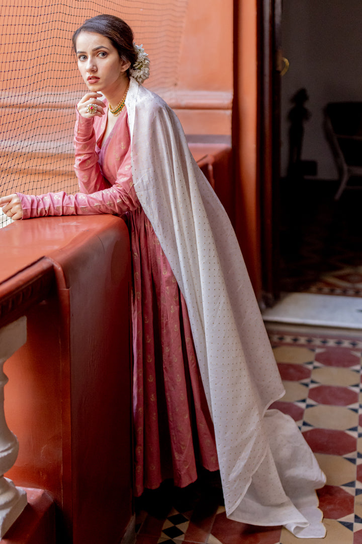 anarkali with dupatta set