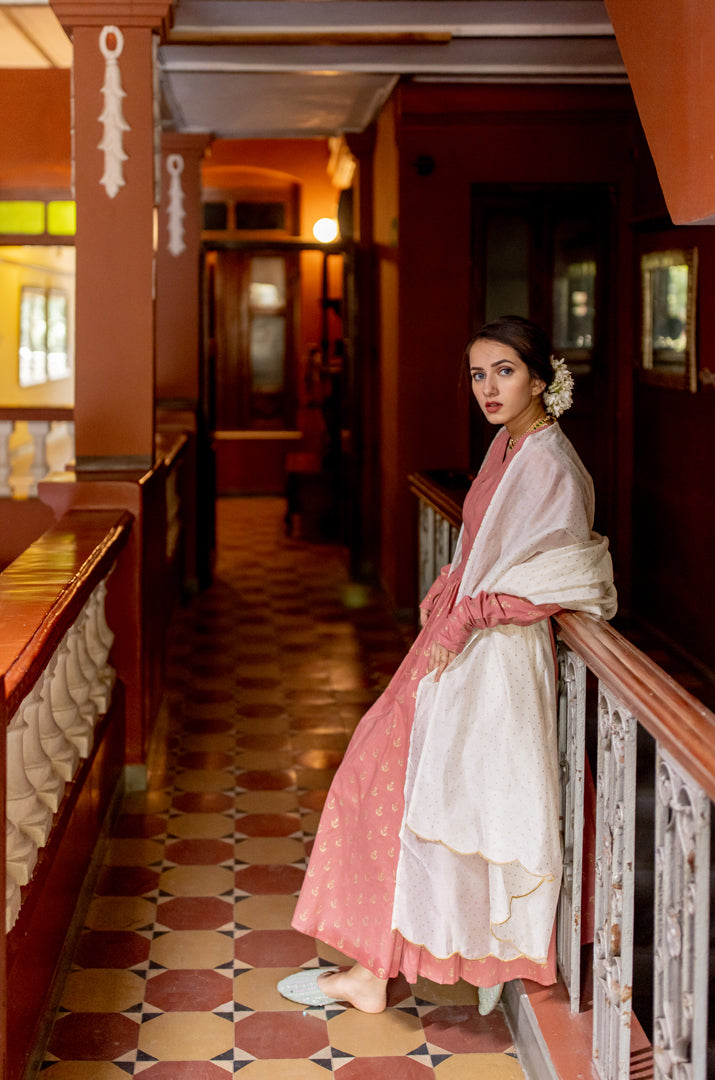 anarkali with dupatta set