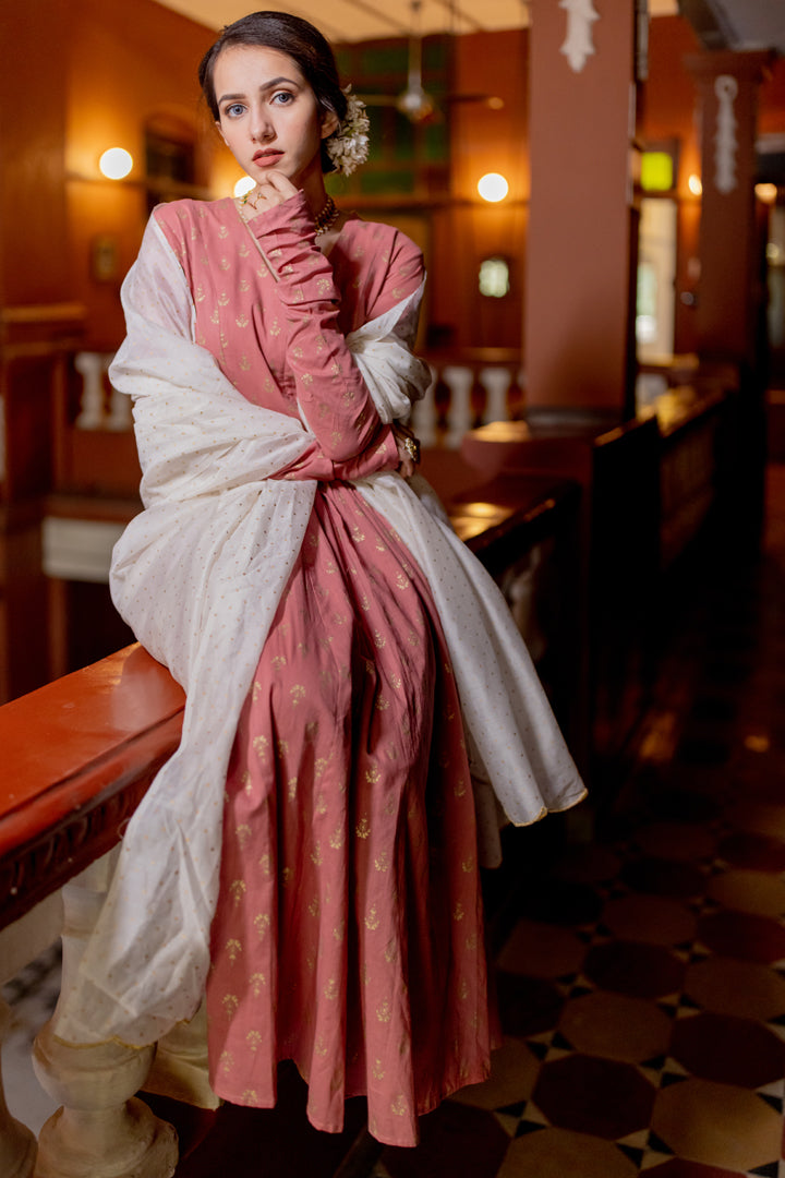anarkali with dupatta set