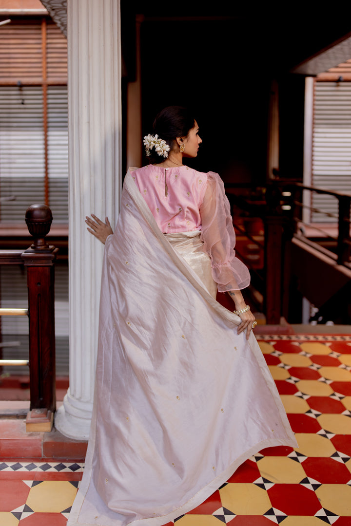 silk saree and blouse