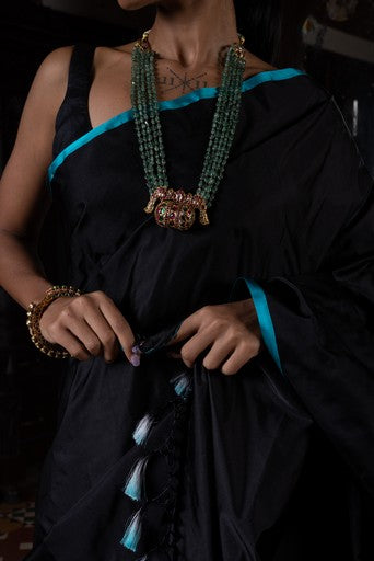 Nakhreeli' Saanjh Satin Benarasi Handloon Sari